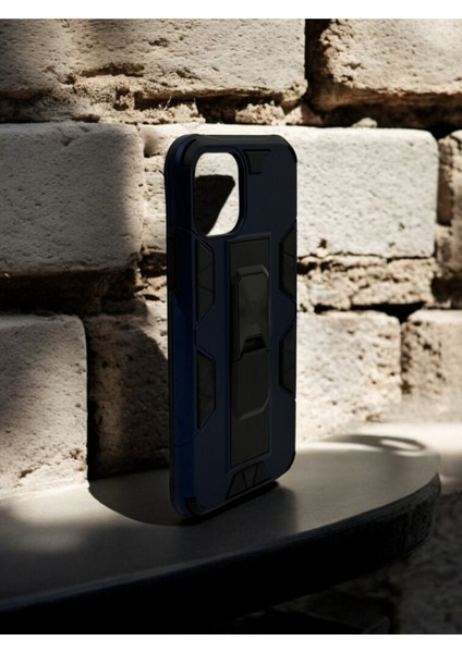 Iphone 11 Pro Uyumlu Metal Yüzüklü Mıknatıslı Zırhlı Tank Kılıf