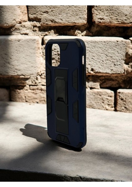 Iphone 11 Pro Uyumlu Metal Yüzüklü Mıknatıslı Zırhlı Tank Kılıf
