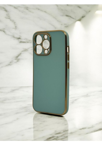 Iphone 13 Pro Uyumlu Parlak Gold Detaylı Bark Telefon Kılıfı indirimleri