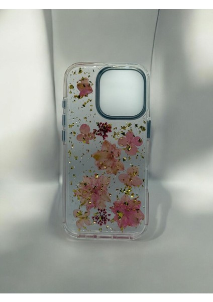 Iphone 16 Pro Uyumlu Gül Desenli Sararmayan Sert Şeffaf Silikon Kılıf fırsatları