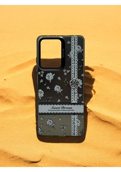 Xiaomi Redmi Note 12 Pro Plus Uyumlu Çiçek Desenli Mat Yüzeyli Dantel Detaylı Şık Koruyucu Kılıf