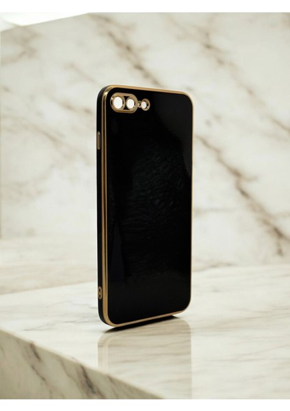 Iphone 7 Plus Uyumlu Parlak Gold Detaylı Bark Telefon Kılıfı fırsatları