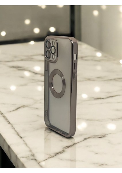 Iphone 12 Pro Uyumlu Kamera Korumalı Logo Gösteren Omega Kılıf