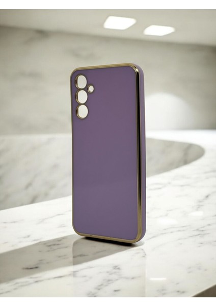 Samsung A14 Uyumlu Parlak Gold Detaylı Bark Telefon Kılıfı fırsatları