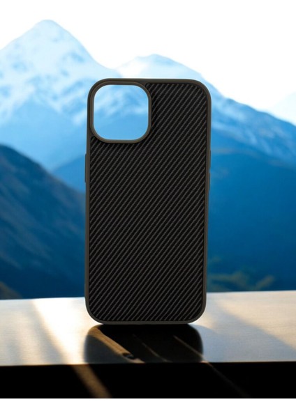 Iphone 14 Pro Max Uyumlu Karbon Fiber Görünümlü Airbag Koruyucu Kılıf