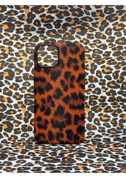 Iphone 14 Uyumlu Leopar Desenli Darbelere Karşı Üst Düzey Korumalı Kılıf