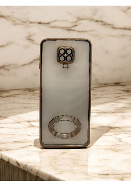 Xiaomi Redmi Note 9 Pro Uyumlu Kamera Korumalı Logo Gösteren Omega Kılıf