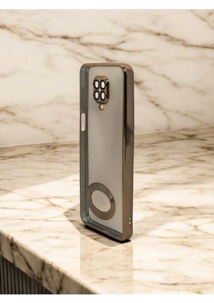 Xiaomi Redmi Note 9 Pro Uyumlu Kamera Korumalı Logo Gösteren Omega Kılıf