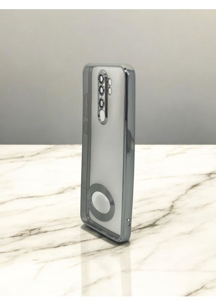Xiaomi Redmi Note 8 Pro Uyumlu Kamera Korumalı Logo Gösteren Omega Kılıf