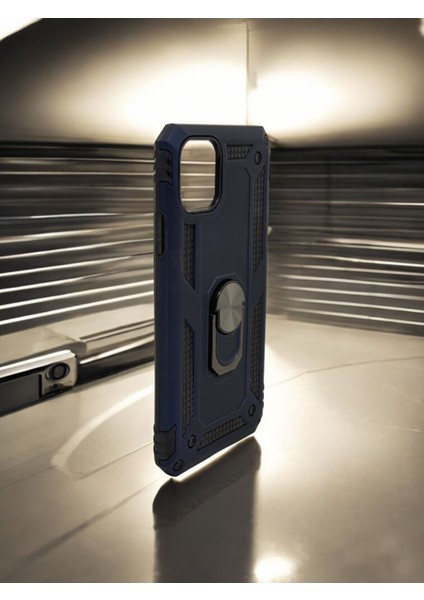 Iphone 11 Pro Max Uyumlu Metal Yüzüklü Mıknatıslı Zırhlı Tank Kılıf