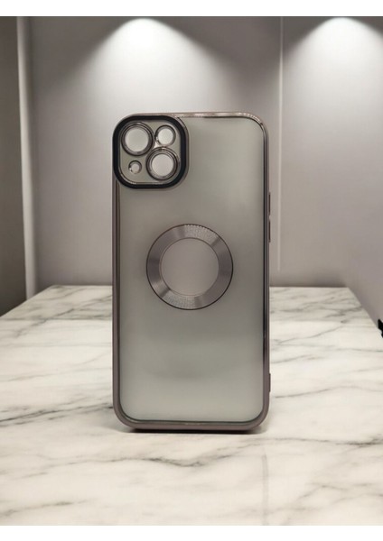 Iphone 14 Plus Uyumlu Kamera Korumalı Logo Gösteren Omega Kılıf