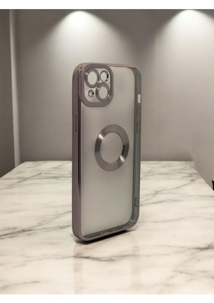 Iphone 14 Plus Uyumlu Kamera Korumalı Logo Gösteren Omega Kılıf