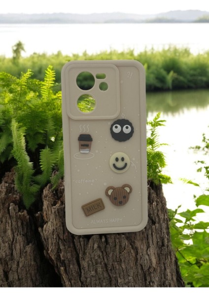 Redmi Note 13T Uyumlu 3D Sevimli Karakterler ve Ayıcıklı Kılıf