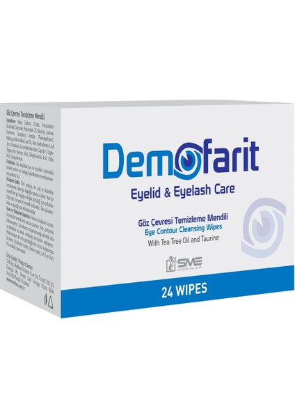 Eyelid Eyelash Care Göz Çevresi Temizleme Mendili 24LÜ