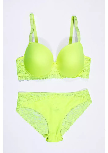Lingerie 401 Neon C Kap Mikro Dolgusuz Sütyen Takımı