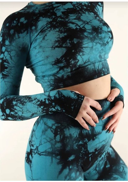 Kadın Indigo Kalçası Büzgülü Fitness Spor Takım fiyatları