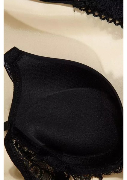 Lingerie Siyah Love Secret Taşlı Mikro Dolgulu Sütyen Takım 250 fırsatları