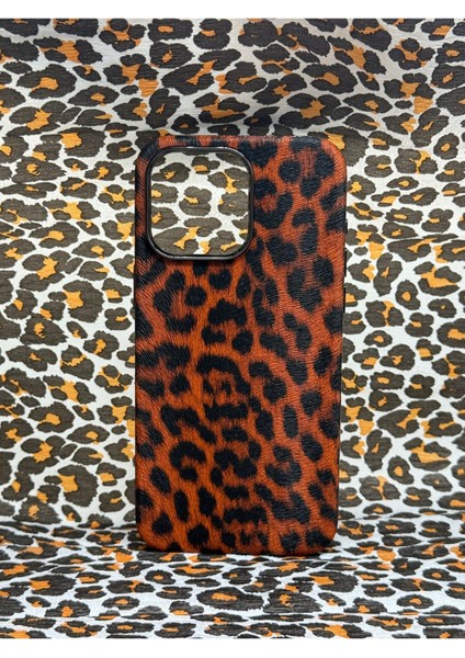 Iphone 16 Pro Max Uyumlu Leopar Desenli Darbelere Karşı Üst Düzey Korumalı Kılıf