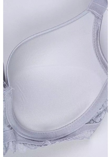 Lingerie Gri Love Secret Taşlı Mikro Dolgulu Sütyen Takım 250 fırsatları
