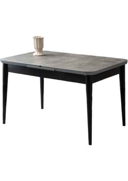 Kelebek Tekno Retro Gümüş Desen Açılır 130X80 Masa (Açılımış Ölçüsü 167X80)