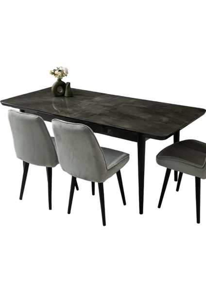 Kelebek Tekno Irony Desen Highgloss Açılır 160X90 Masa (Açılımış Ölçüsü 197X90) indirimleri