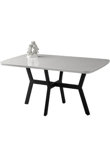 Adel Açık Gri Renk Highgloss Sabit 160X90 Masa