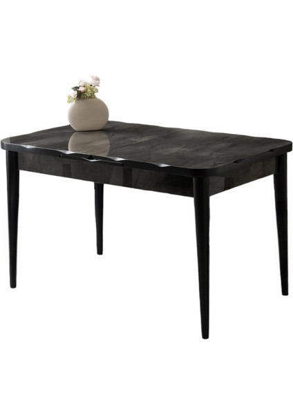 Kelebek Kütük Irony Desen Highgloss Açılır 130X80 Masa (Açılımış Ölçüsü 167X80)