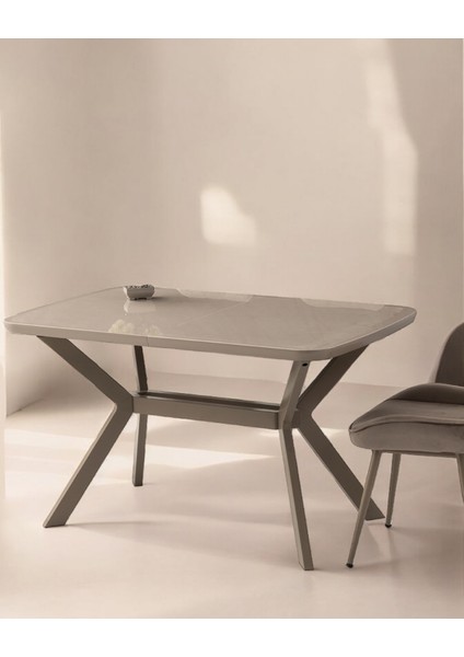 Anka Cappicino Renk Highgloss Açılır 130X80 Masa (Açılımış Ölçüsü 160X80)