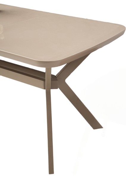 Anka Cappicino Renk Highgloss Açılır 130X80 Masa (Açılımış Ölçüsü 160X80)
