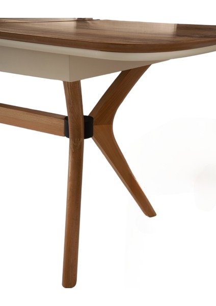 Çınar Açılır Valencia Ahşap Ayak 130X80 Masa (Açılımış Ölçüsü 165X80)