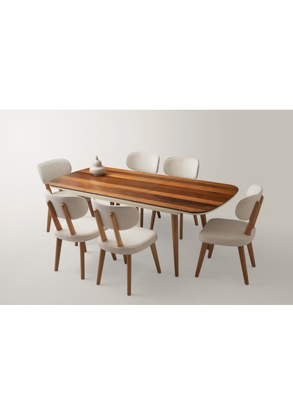 Çınar Açılır Valencia Ahşap Ayak 130X80 Masa (Açılımış Ölçüsü 165X80)