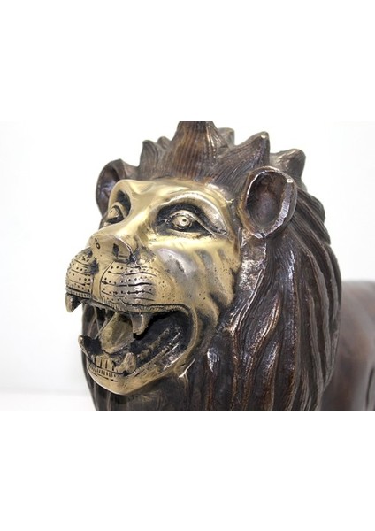 Metal Aslan Biblosu 60 cm