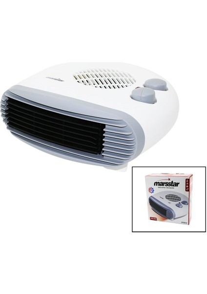 2ın1 = Sıcak - Soğuk Turbo Fanlı Isıtıcı 2 Kademe Sıcak - 1 Kademe Serin 2000W MS-200