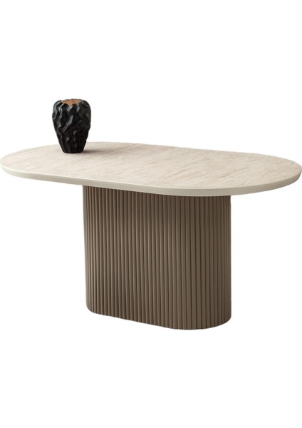 Orkide Sidon Desen Manolya Cappicino Renk Ayak Sabit 160X90 Masa