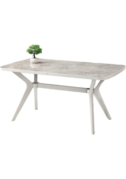 Anka Rambla Desen Highgloss Açılır 160X90 Masa (Açılımış Ölçüsü 190X90)