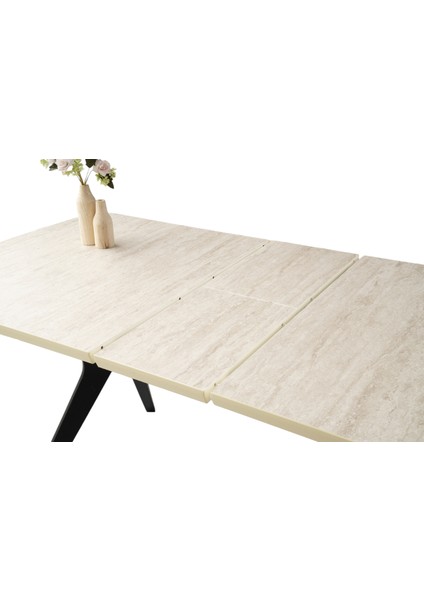 Anka Rambla Desen Highgloss Açılır 160X90 Masa (Açılımış Ölçüsü 190X90)