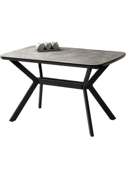 Anka Retro Gümüş Desen Açılır 130X80 Masa (Açılımış Ölçüsü 160X80)