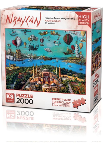 Migration Routes Hagia Sophia 2000 Parça Puzzle -Ks Puzzle