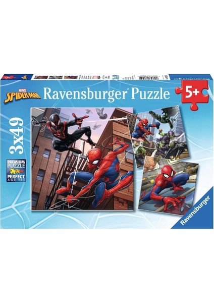 3X49 Parça Yapboz Spiderman