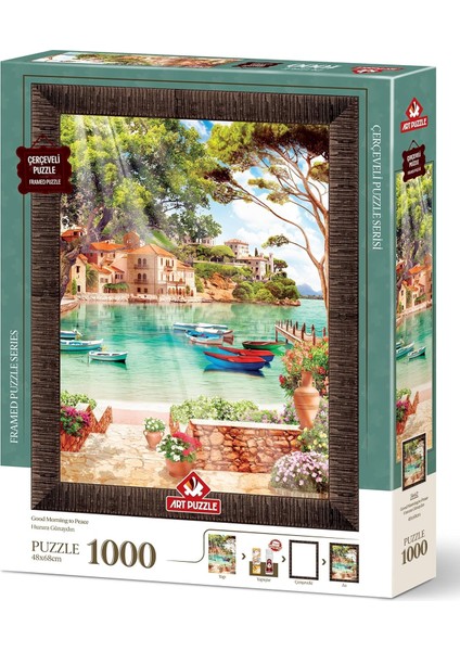 Puzzle Huzura Günaydın 1000 Parça Çerçeveli Puzzle