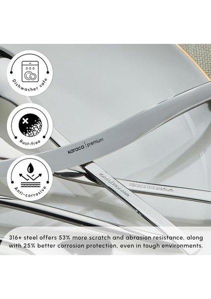 Dora 84 Parça 316 Premium Çatal Kaşık Bıçak Kutulu fiyatları