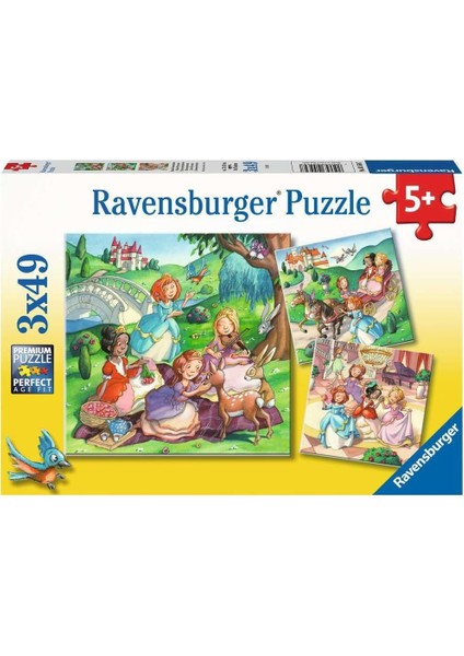 55647 3X49P Parçalı Puzzle Küçük Prensesler