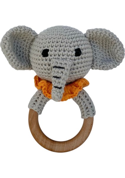 Organik Diş Kaşıyıcı - Organik Oyuncak - Fil