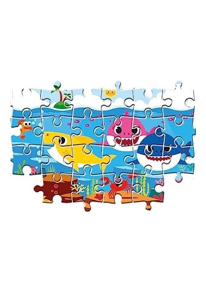 - 2X20 Parça Puzzle - Baby Shark modelleri