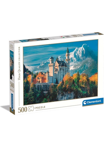 - 35146 Collection - Neuschwanstein Kalesi, Yapboz 500 Parça Yetişkinler ve Çocuklar Için, 14 Yaşındaki Çocuklar Için, Tüm Aile Için Beceri Oyunu