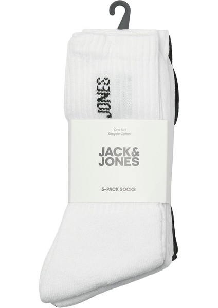 Jack Jones Erkek 5 Li Uzun Spor Çorap 12266536