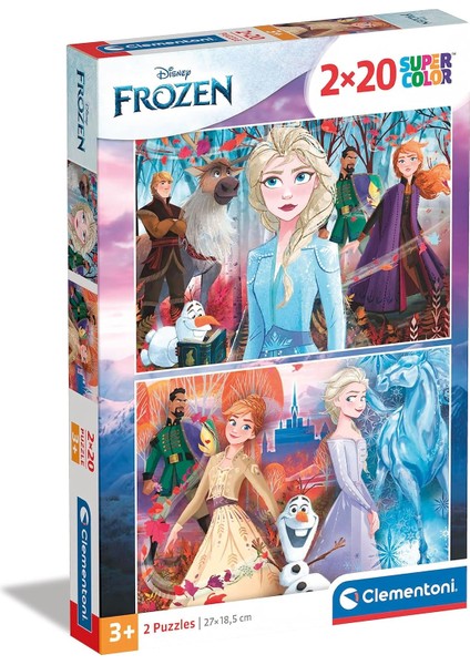 - 2X20 Parça Puzzle - Frozen 2