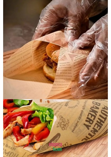 Vintage Gazete Desenli Yağlı Sunum Kağıdı – Pinterest Stilinde Estetik Kahvaltı, Peynir Tabağı ve Fast Food Sunumları Için 50’li Paket modelleri
