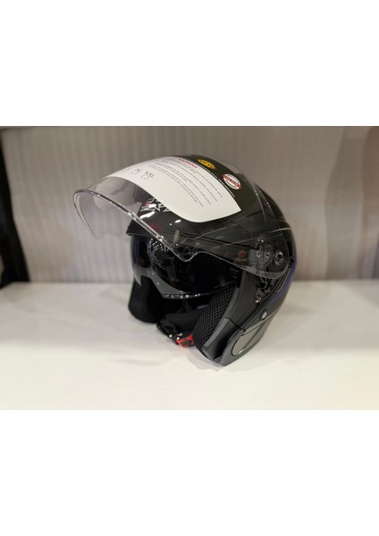 Kask Crn 620 Air Çenesiz Mat Siyah/mavi