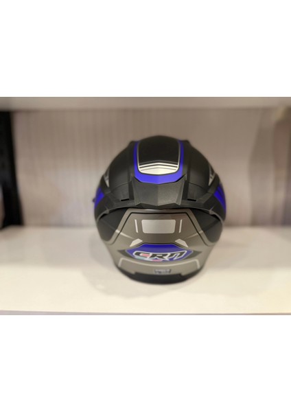 Kask Crn 620 Air Çenesiz Mat Siyah/mavi